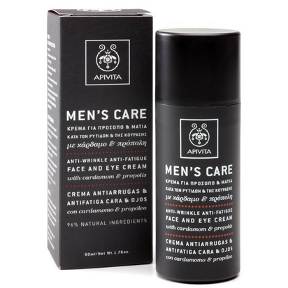 Apivita Mens Care Homem Creme Anti-Rugas e Antifatiga Cara e Olhos 50ml
